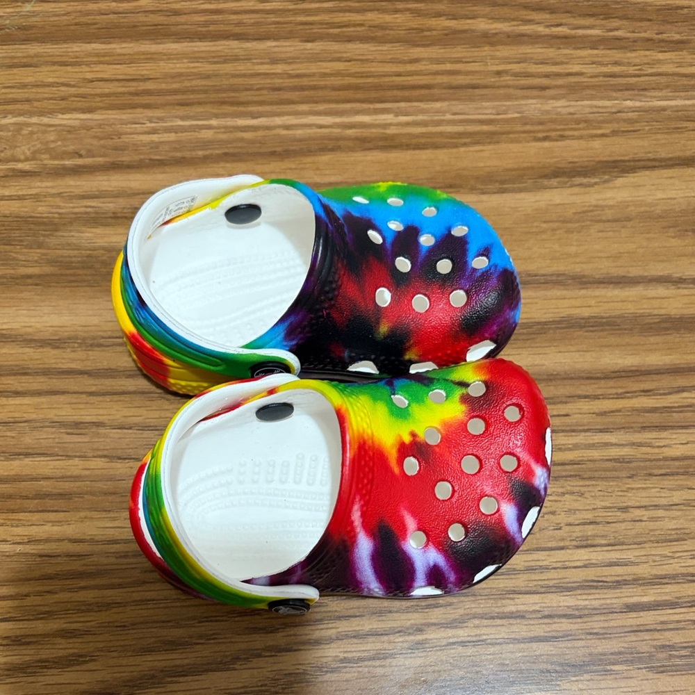Kids Tie-Dye Clog Sandals - Rainbow